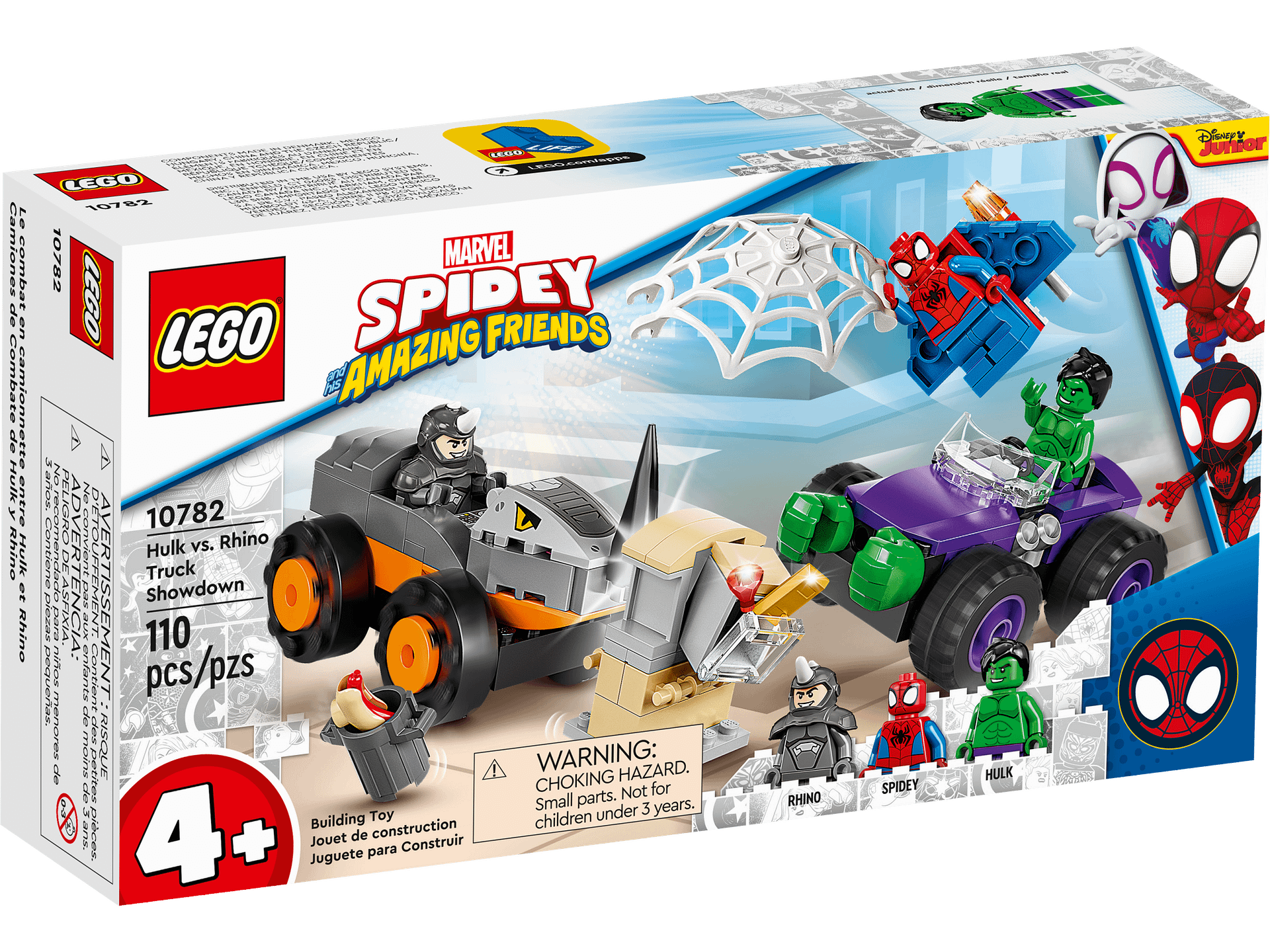 LEGO® 10782 Hulk vs. Rhino Truck Showdown - Marvel Spidey 4+