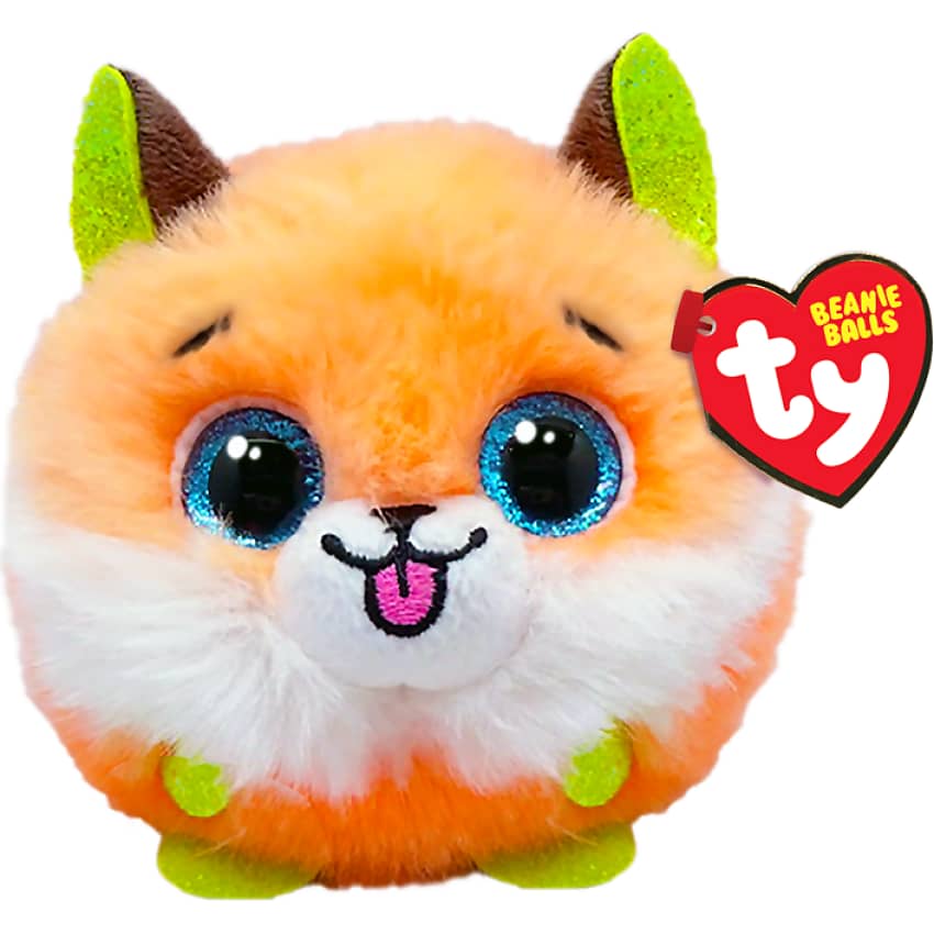 Ty - Beanie Boos - Balls - Sherbet Orange Fox - Puffies