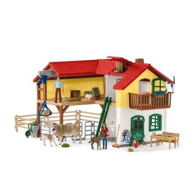 Schleich - Large Farm House Animal Playset