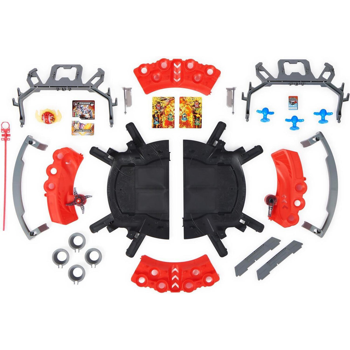 Bakugan - Battle Arena With Exclusive Special Attack Dragonoid Customizable Spinning Action Figure And Playset