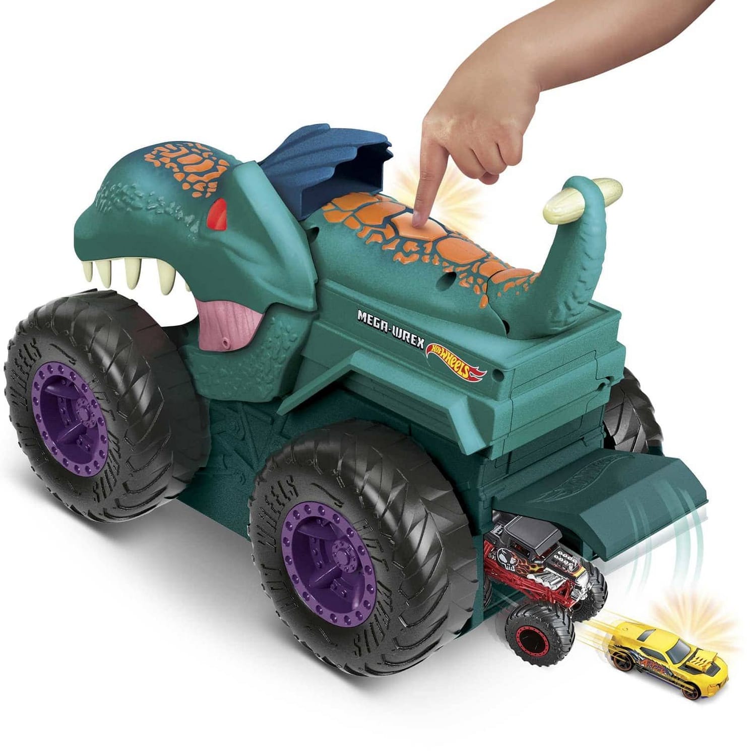 Hot Wheels - Monster Trucks Car Chompin Mega-wrex Vehicle Mattel