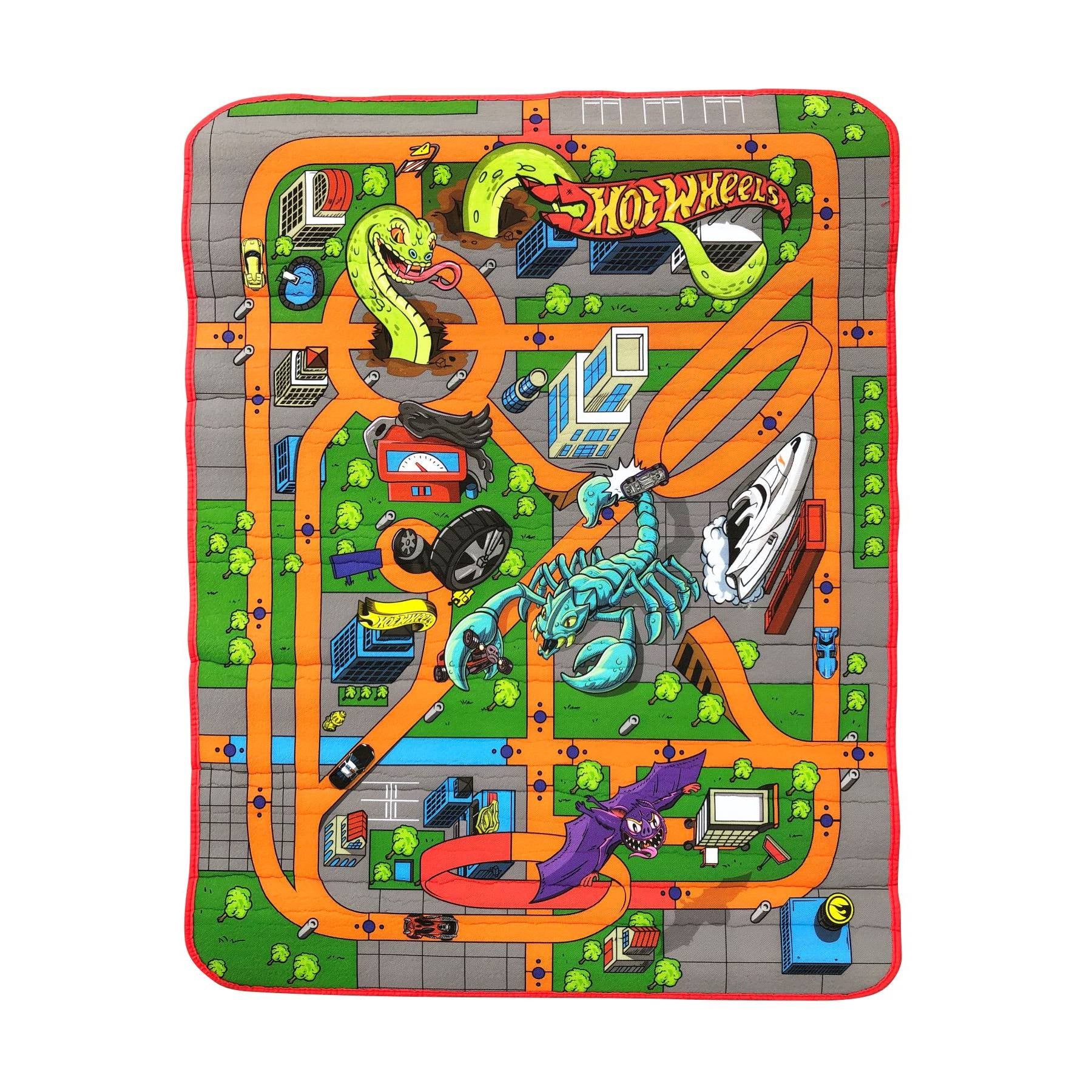 Hot Wheels - Reversible Foam Playmat Large size 115 X 85cm