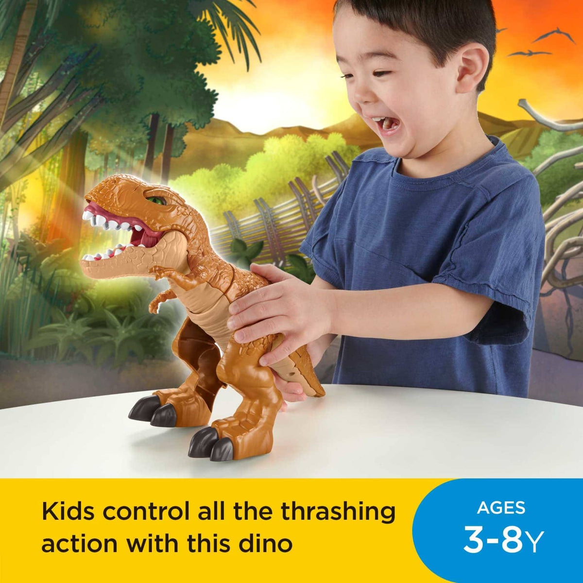 Imaginext - Jurassic World Thrashin Action T.rex Mattel