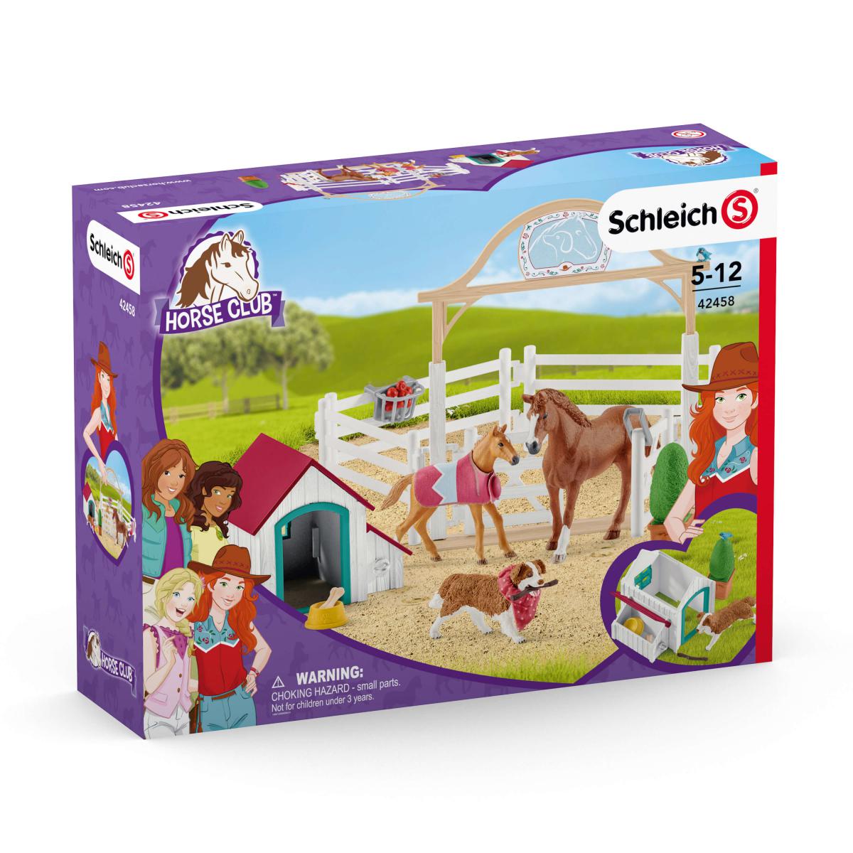Schleich - Horse Club Hannahs Guest Horses With Ruby The Dog Animal Playset