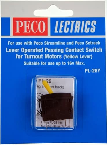PECO PL26Y PASSING CONT SWITCH YELLO