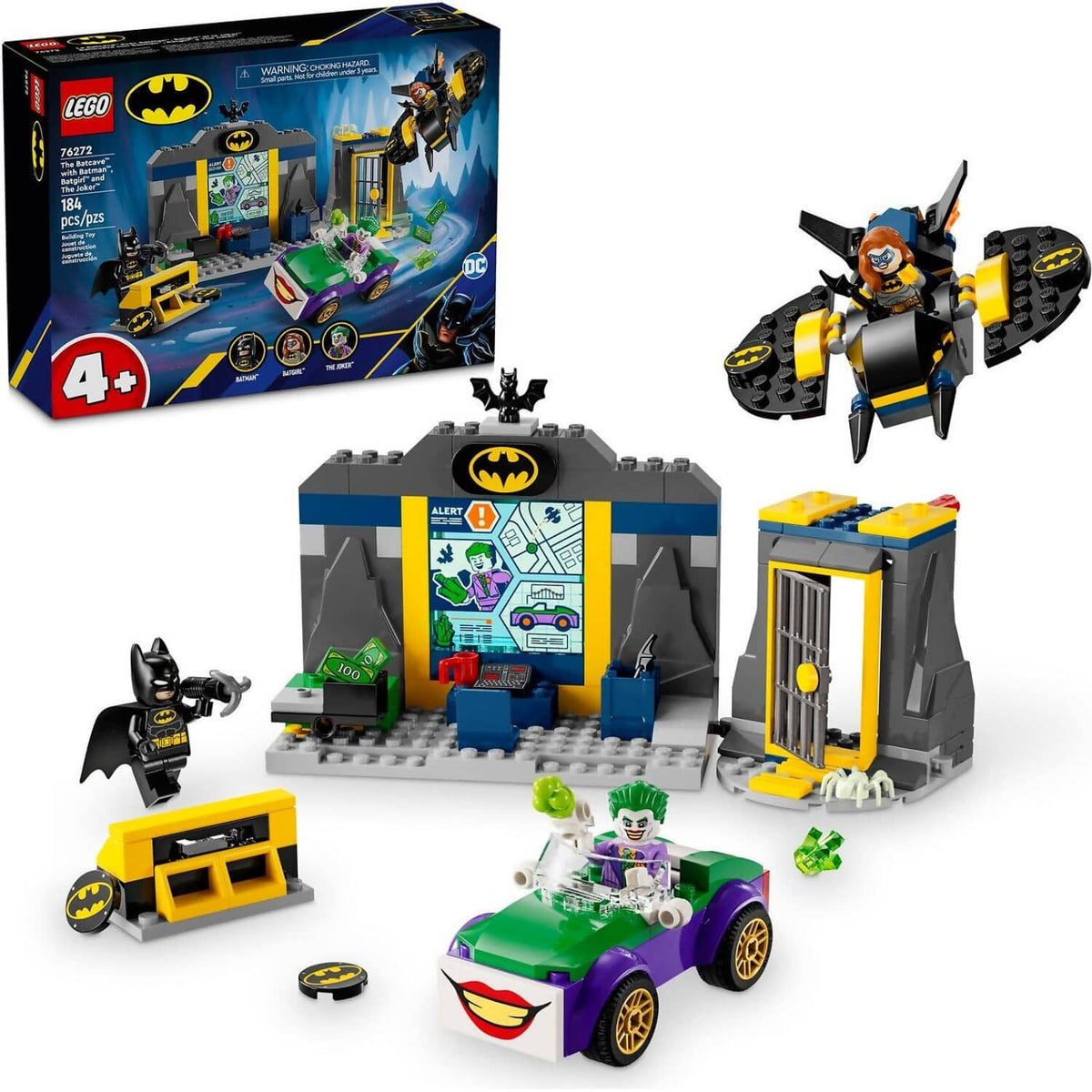 LEGO® 76272 The Batcave with Batman™ Batgirl and The Joker™ - DC Super Heroes 4+