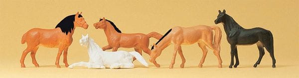 PREISER HORSES AI2114150 TRAIN ACCESSORIES