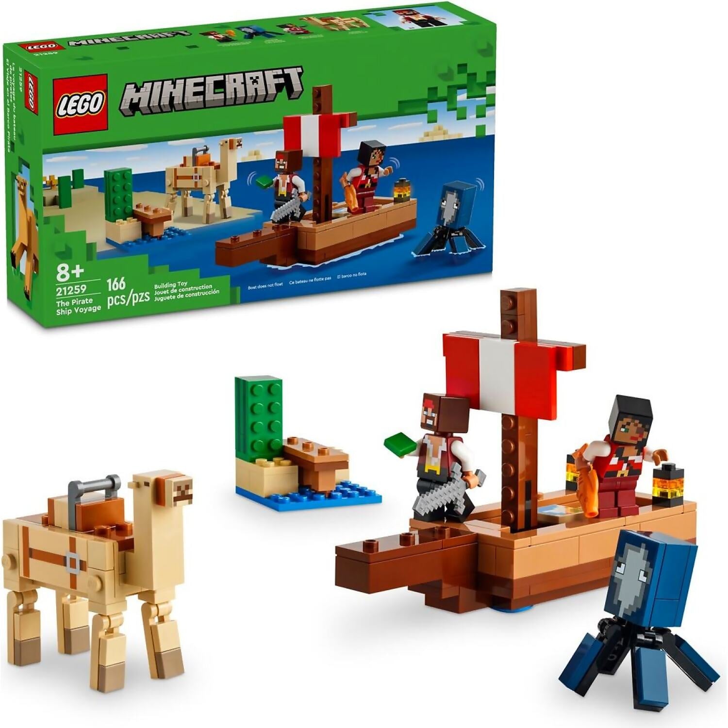 LEGO® 21259 The Pirate Ship Voyage - Minecraft®