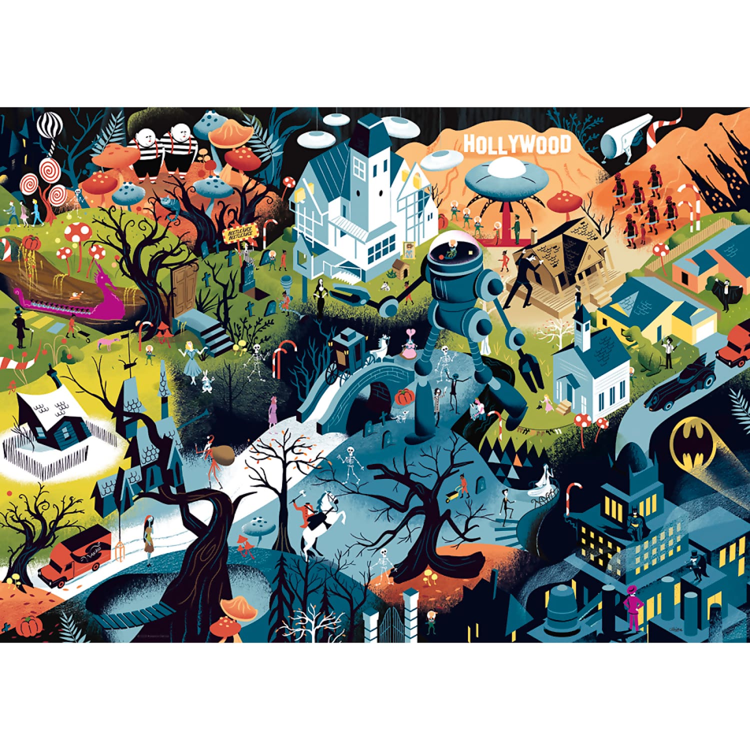 Heye - Movie Masters Tim Burton Films Jigsaw Puzzle 1000 Pieces