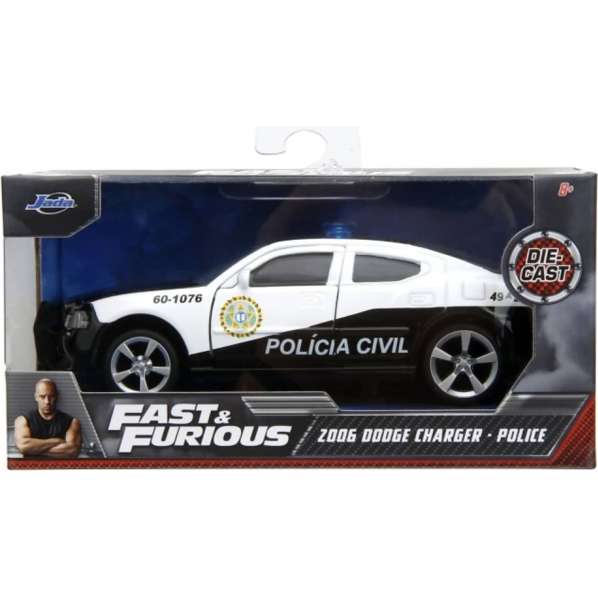JADA TOYS - FAST & FURIOUS 5 DODGE CHARGER POLICE CAR 1:32 SCALE DIECAST VEHICLE