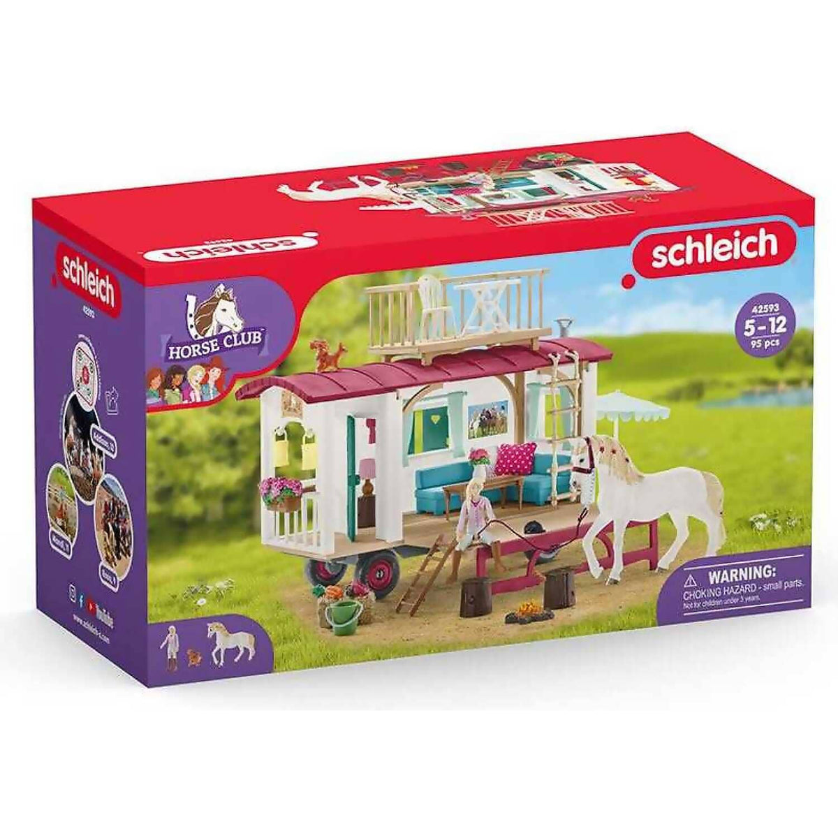 Schleich - Caravan For Secret Horse Club Meetings Figurine Playset