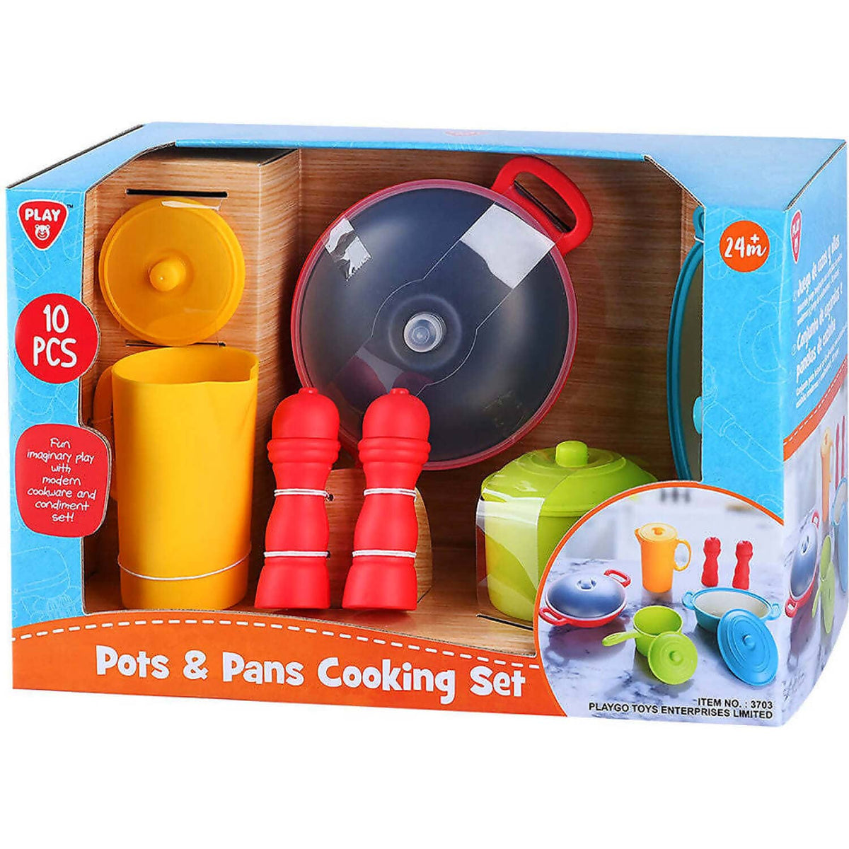 Playgo Toys Ent. Ltd - Pots & Pans Cooking Set