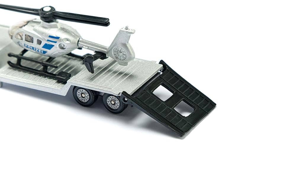 Siku - Low Loader With Helicopter Transport Load-up