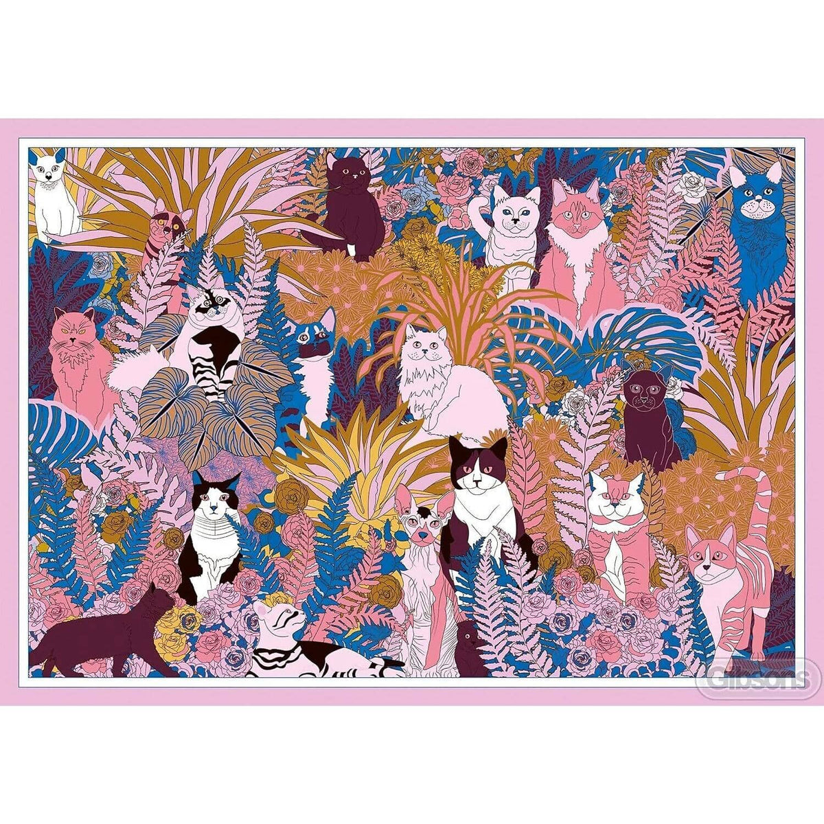 Gibsons - Purrfect Plants - Jigsaw Puzzle 1000 Pieces