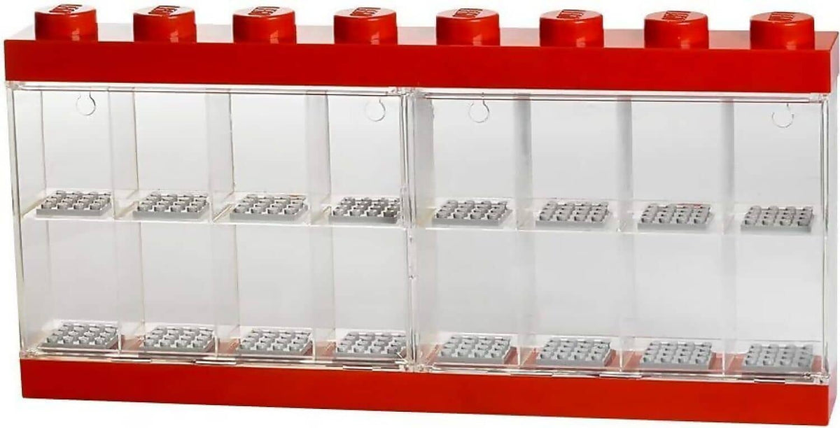 LEGO® Minifigure Display Case 16 - Red - Room Copenhagen