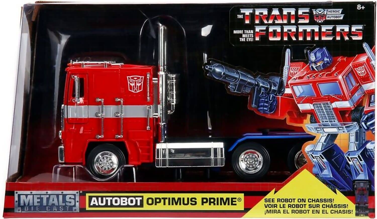 JADA TRANSFORMERS (TV) - OPTIMUS PRIME G1 1:24 HOLLYWOOD RIDE