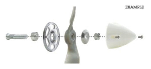 TY1 - ELECTRIC SPINNER 45MM 3MM COLLET RED