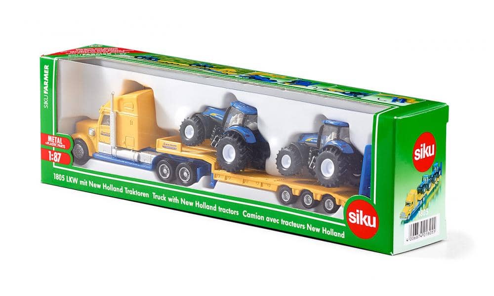 Siku - Truck With New Holland Tractors Farmer Transporter