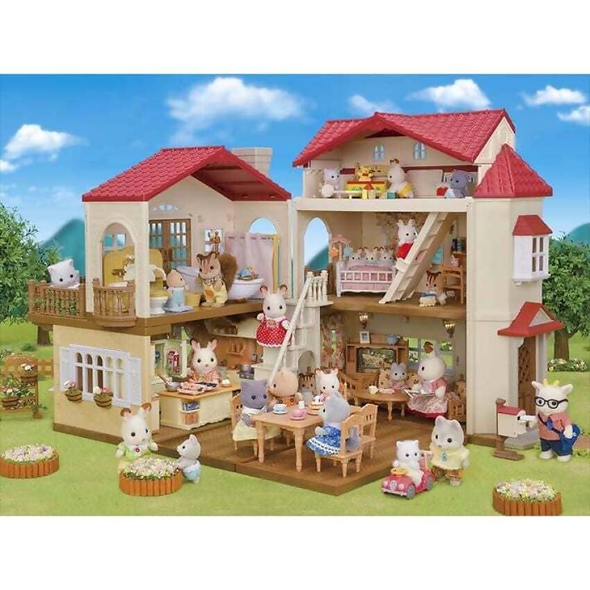 Sylvanian Families - Red Roof Country Home Secret Attic Playroom Figurine Playset
