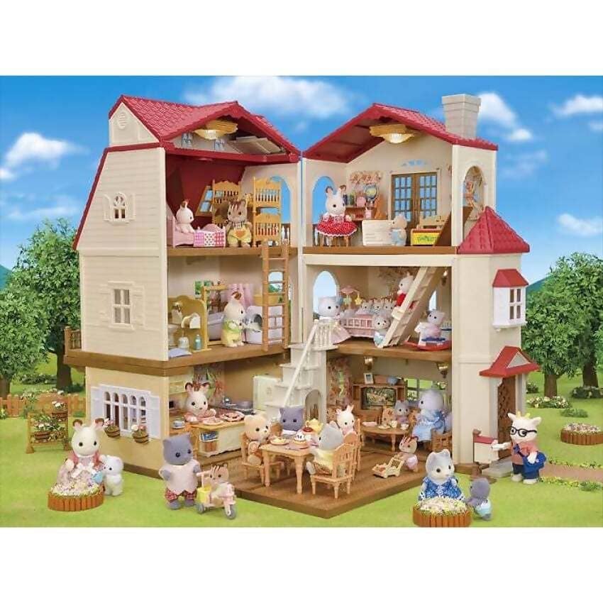Sylvanian Families - Red Roof Country Home Secret Attic Playroom Figurine Playset