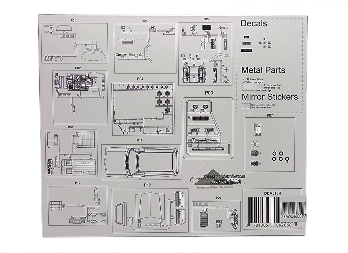 DDA 1:24 KIT STANDARD 6 HJ PANEL V