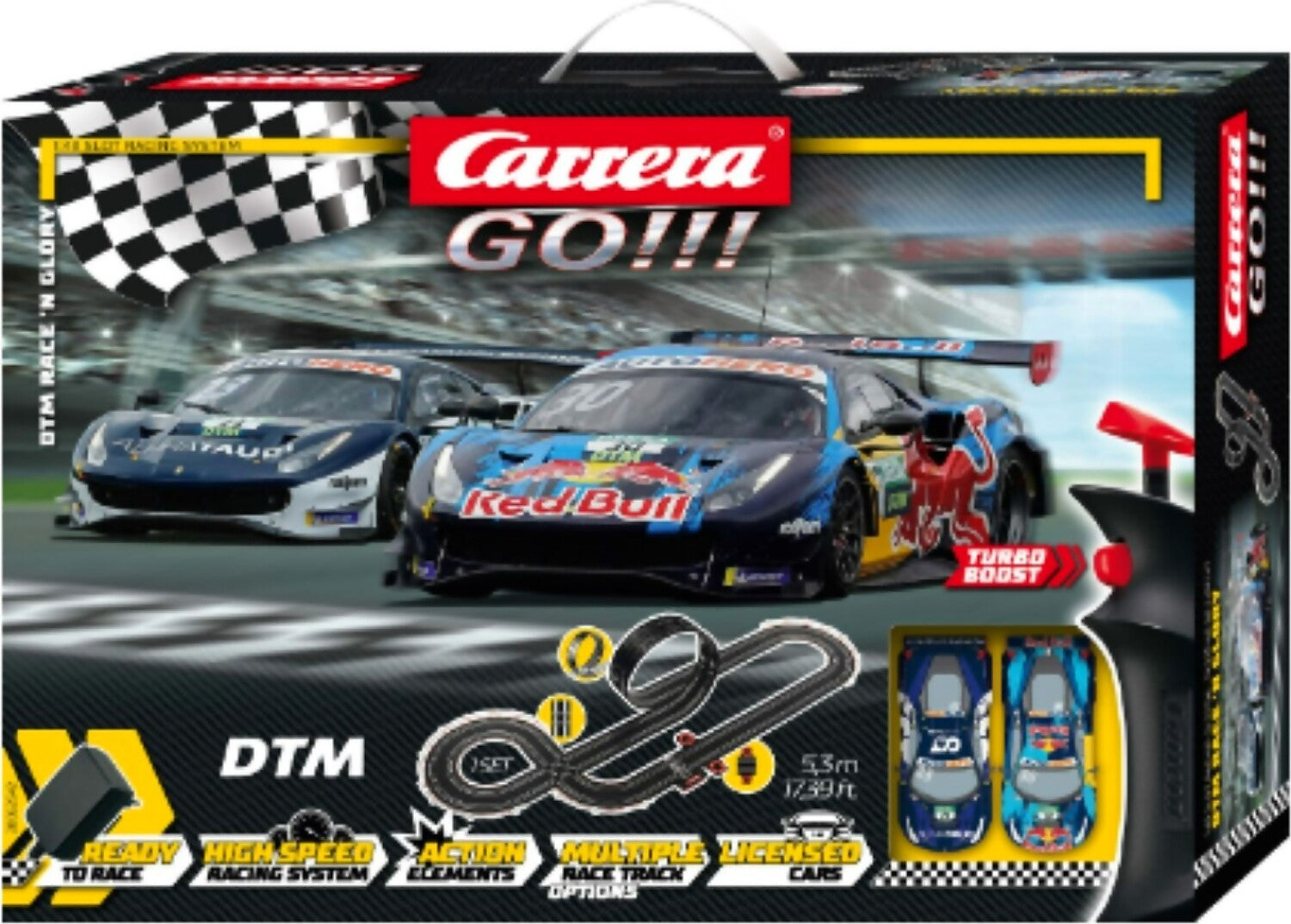 CARRERA - CARRERA GO!!! DTM RACE N GLORY SLOT CAR SET