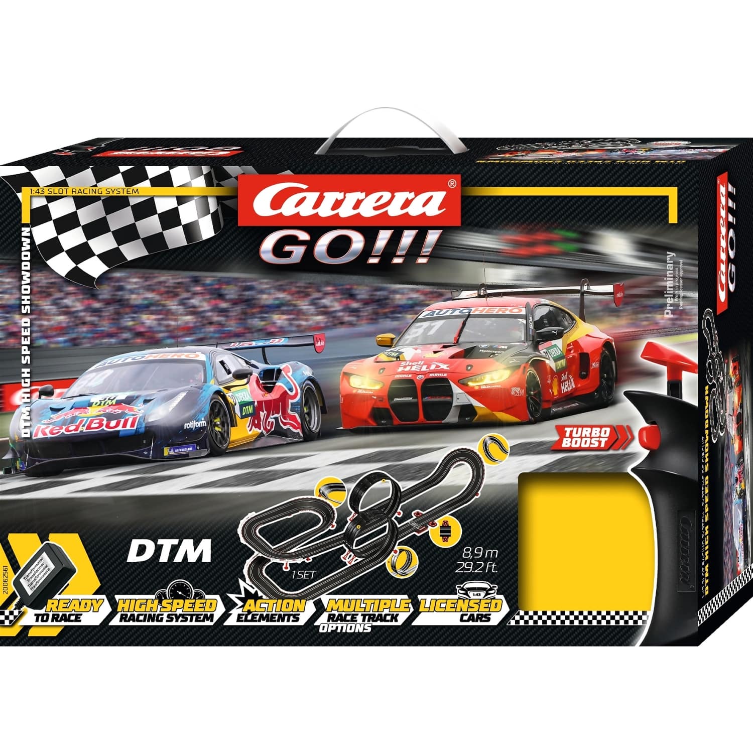 CARRERA - GO 1:43 DTM HIGH SPEED SHOWDOWN - SLOT CAR SET