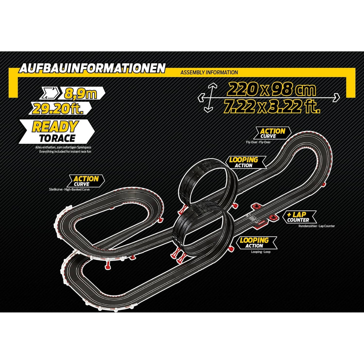 CARRERA - GO 1:43 DTM HIGH SPEED SHOWDOWN - SLOT CAR SET