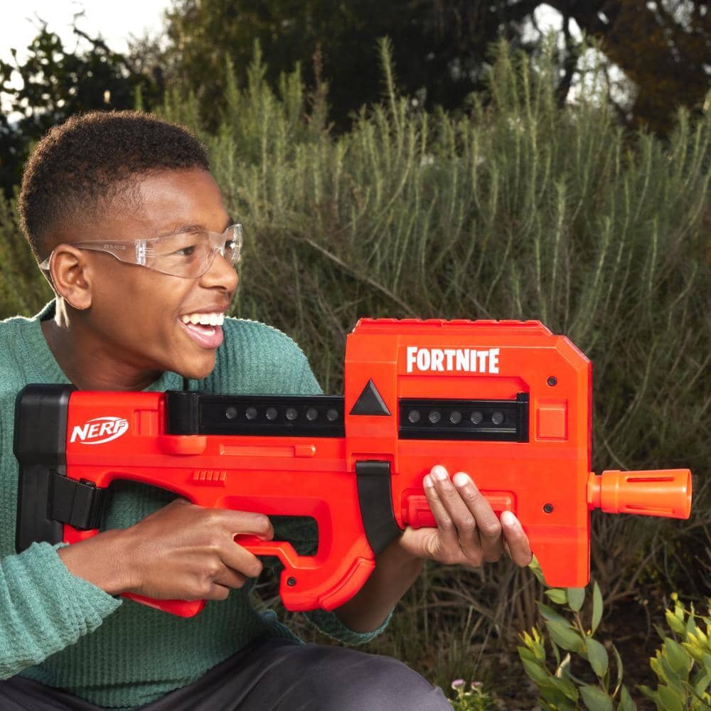 Nerf - Fortnite Compact Smg Motorized Dart Blaster Ultra Red Wrap 8-dart Internal Clip Includes 8 Nerf Elite Foam Darts Hasbro