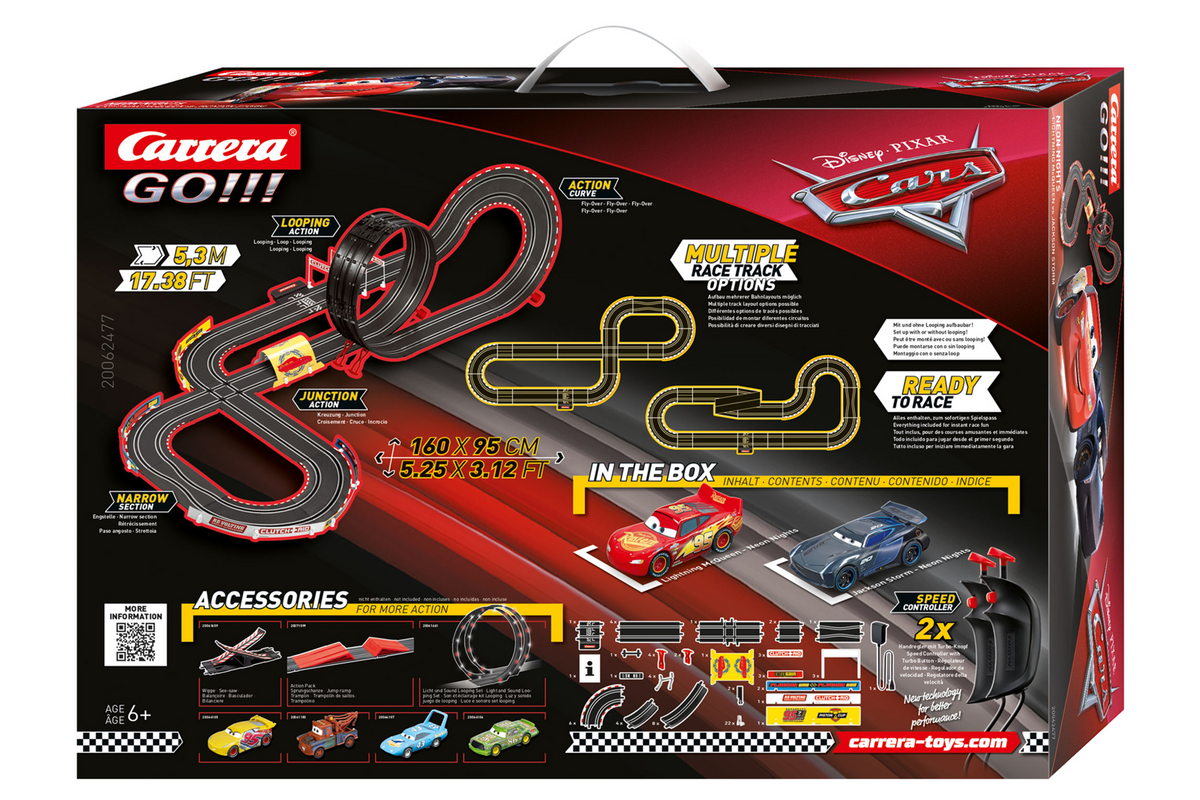 CARRERA - GO 1:43 DISNEY PIXAR CARS NEON NIGHTS SET 20062477 ZI72662477