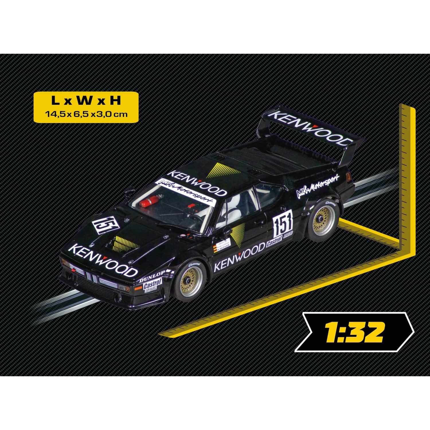 CARRERA - EVOLUTION 1:32 - BMW M1 PRO CAR MK-MOTORSPORT NO.151 DRM 1986 - SLOT CAR