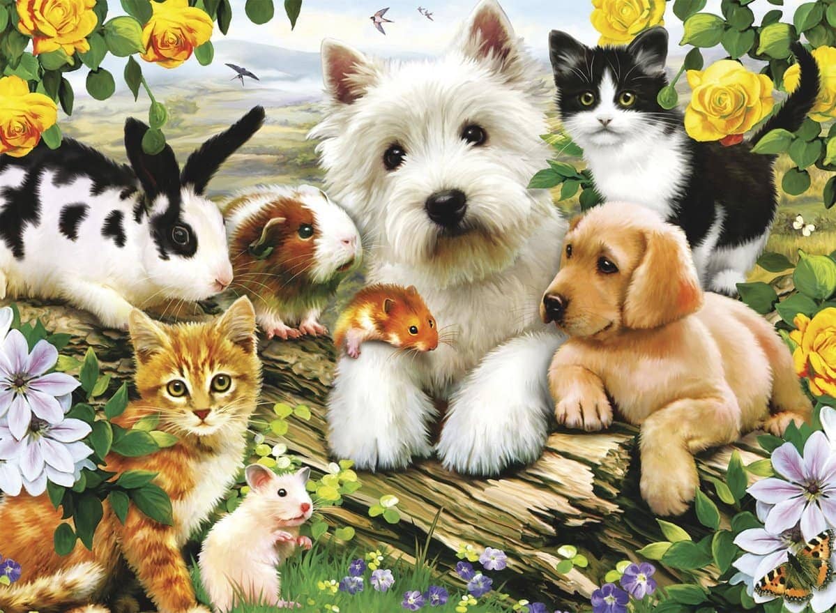 Ravensburger - Happy Animal Buddies Jigsaw Puzzle 300 Pieces