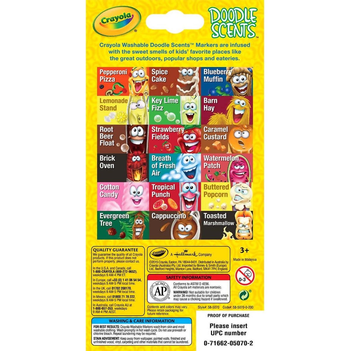 Crayola - Doodle Scent Washable Scented Markers 18 Pack