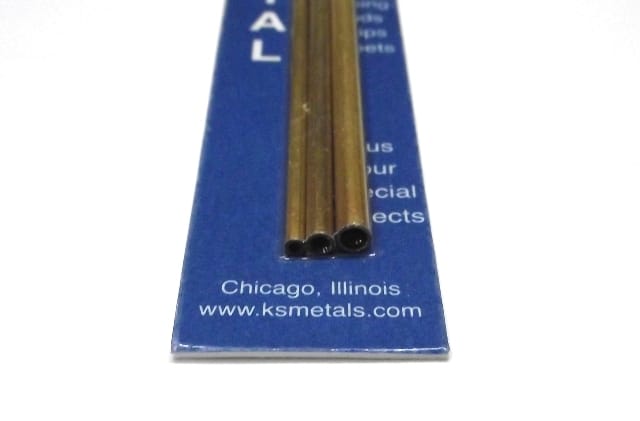 K&S METAL #5075 BRASS TUBE 3/32+1:8+5/32 12'