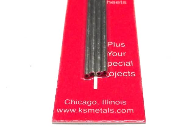 K&S METAL #9801 ALUMINIUM ROUND TUBE 2X300MM 4PCS