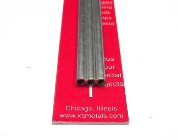 K&S METAL #9803 ALUMINIUM ROUND TUBE 4X300MM 3PCS