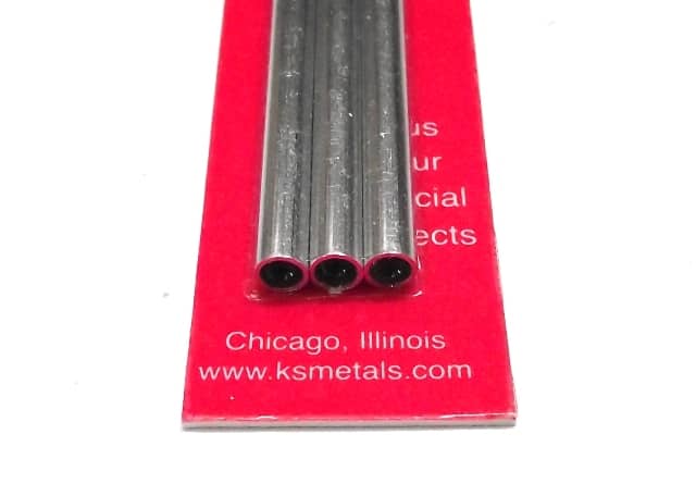 K&S METAL #9804 ALUMINIUM ROUND TUBE 5X300MM 3PCS