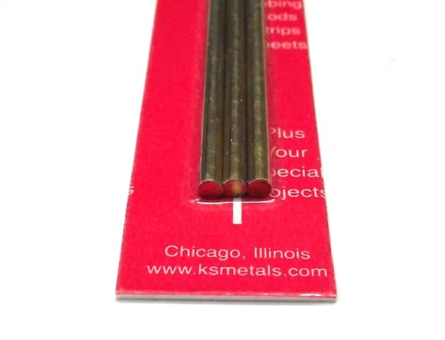 K&S METAL #9866 BRASS ROD 3.5X300MM 3PCS