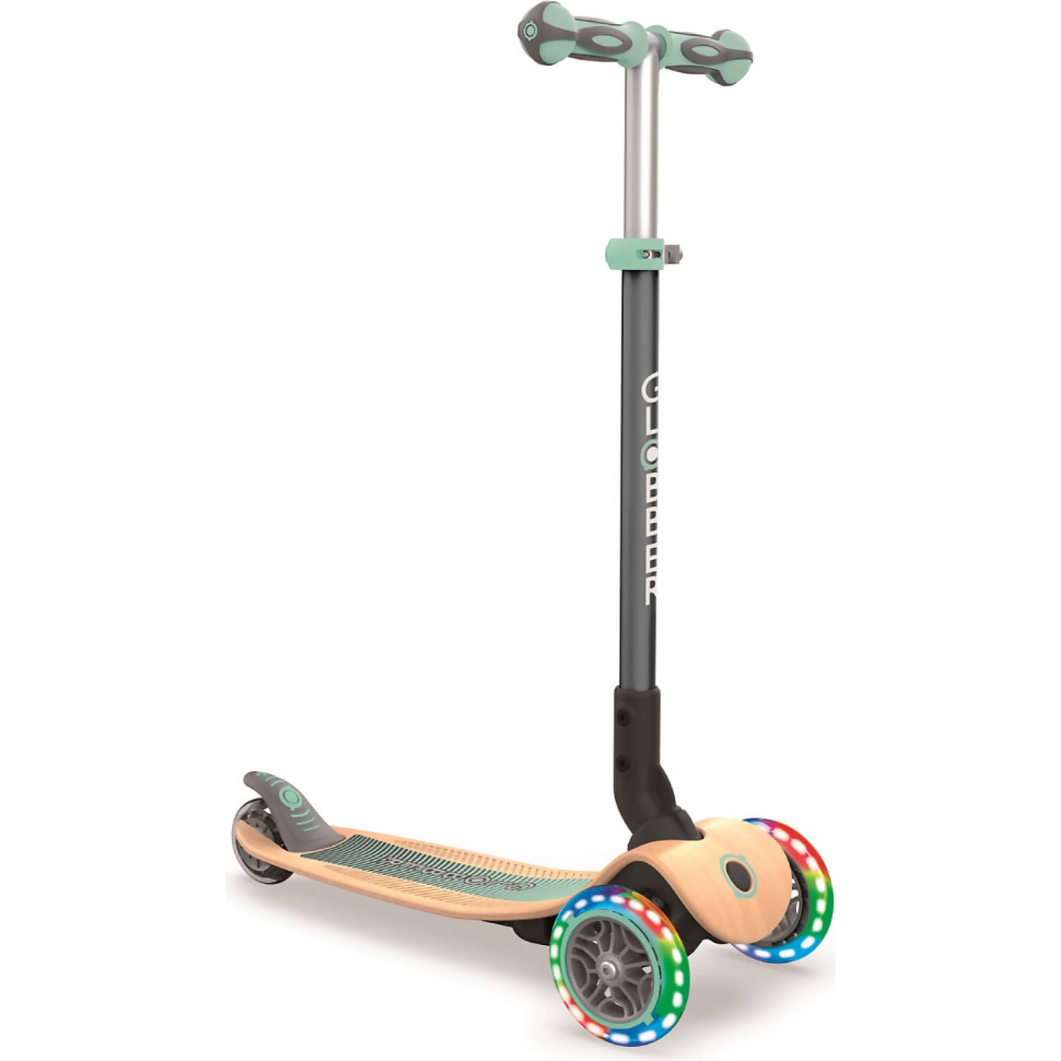 Globber - Primo Foldable Wood Lights Scooter - Mint