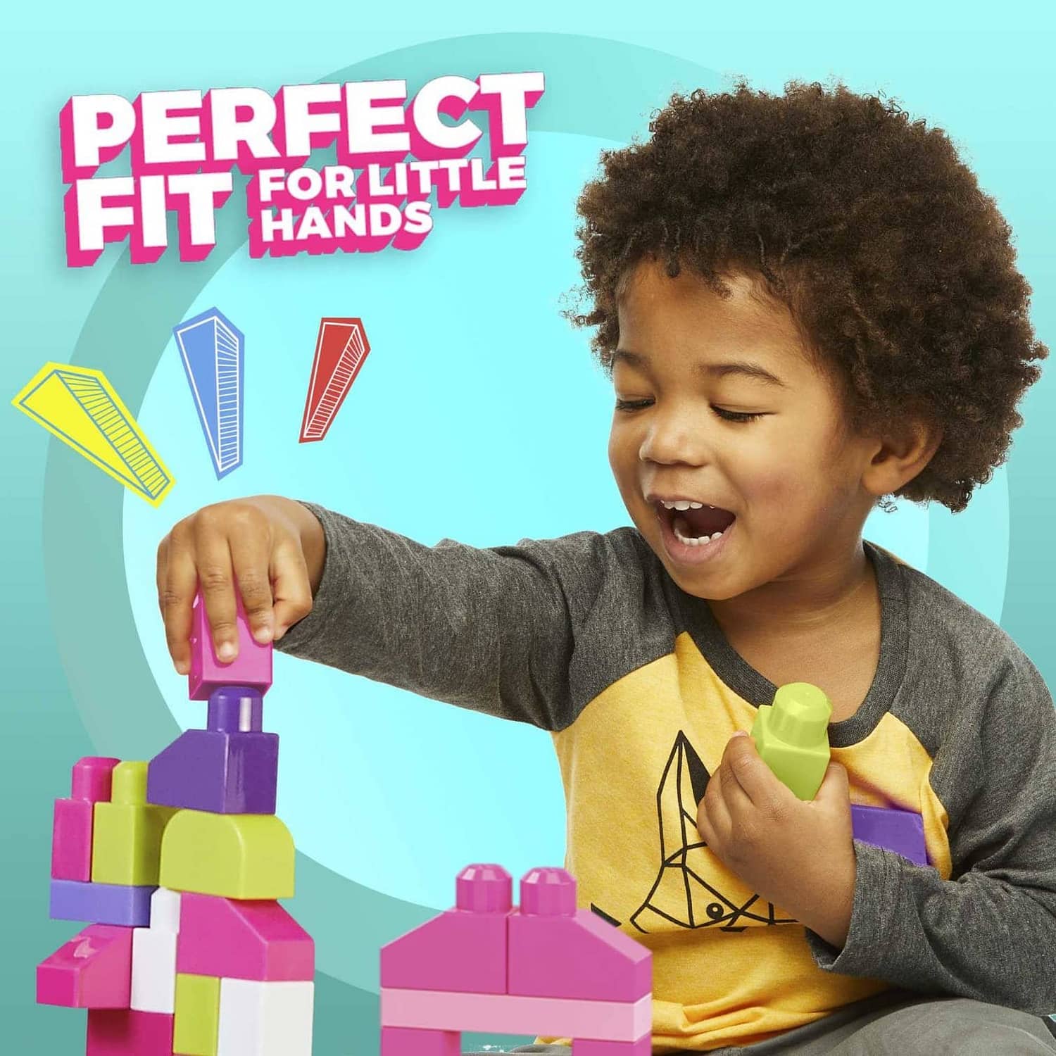 MEGA BLOKS - First Builders Big Building Bag (pink)  - Fisher-Price