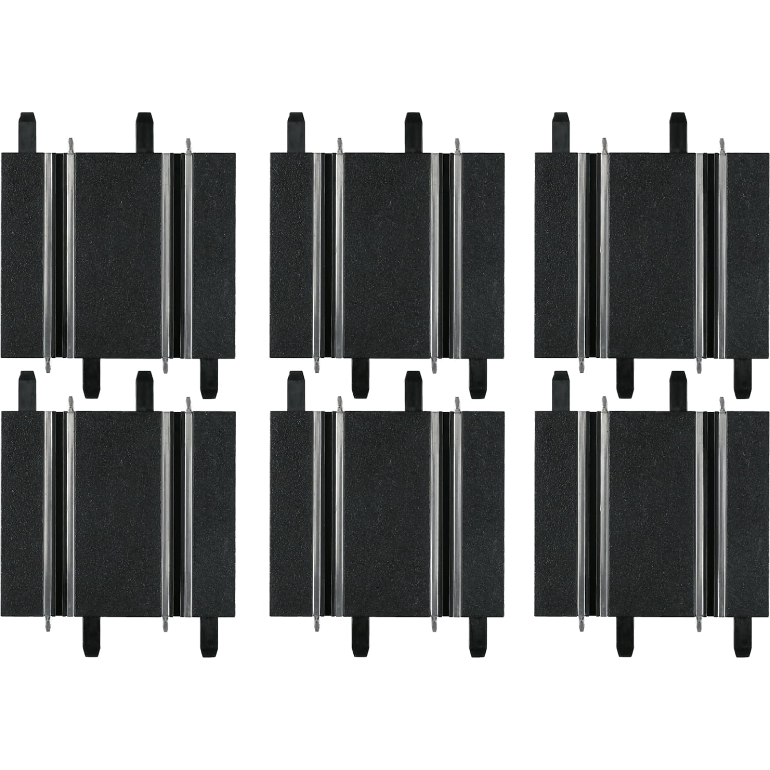 CARRERA - GO 1:43 - STRAIGHTS 100 MM (3)+ 114 MM (3) - SLOT CAR TRACK ACCESSORIES