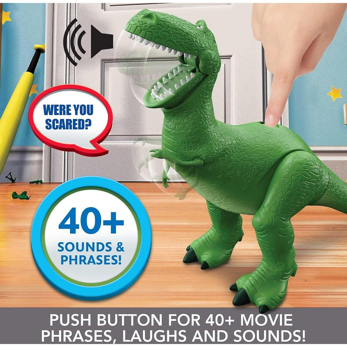 Disney Pixar - Toy Story Roarin Laughs Rex Moving & Talking Dinosaur Figure 28cm