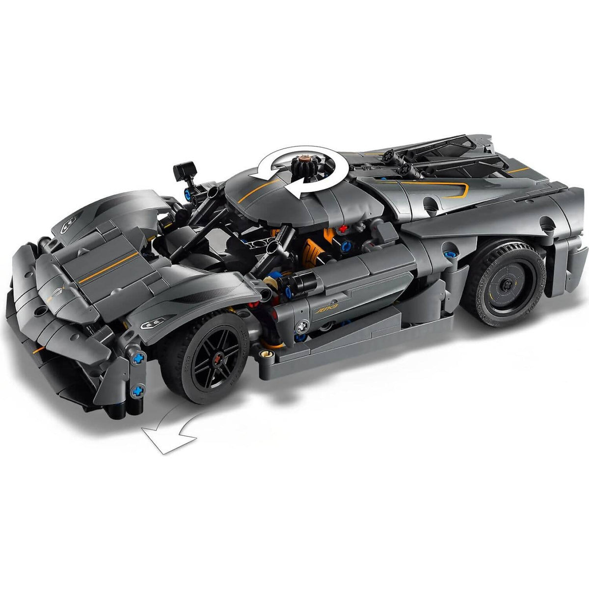 LEGO® 42173 Koenigsegg Jesko Absolut Grey Hypercar - Technic