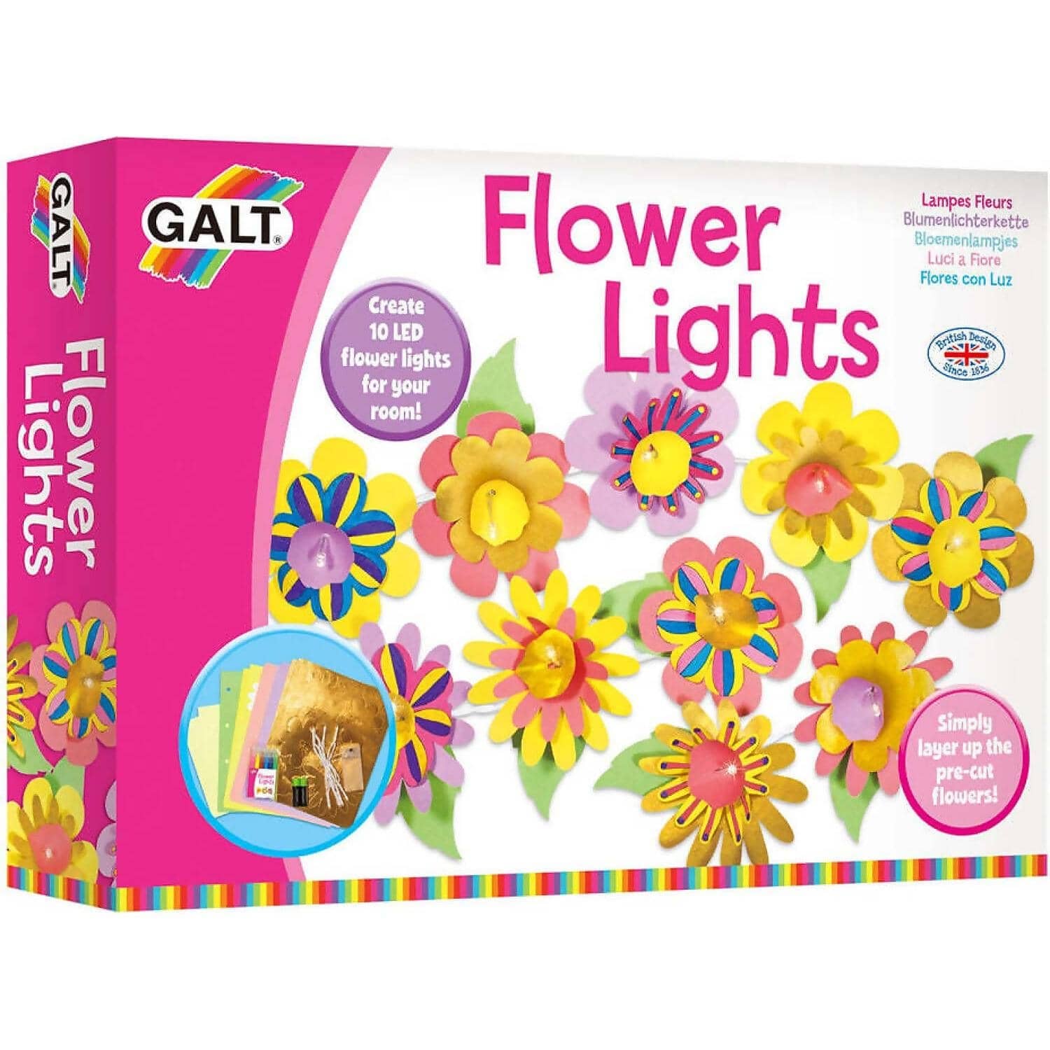 GALT - Flower Lights Create And Decorate LED Lights - Creative Craft Kit
