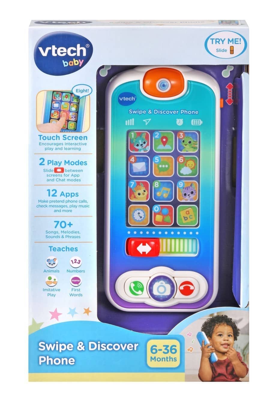 VTech - Swipe & Discover Phone Tn80