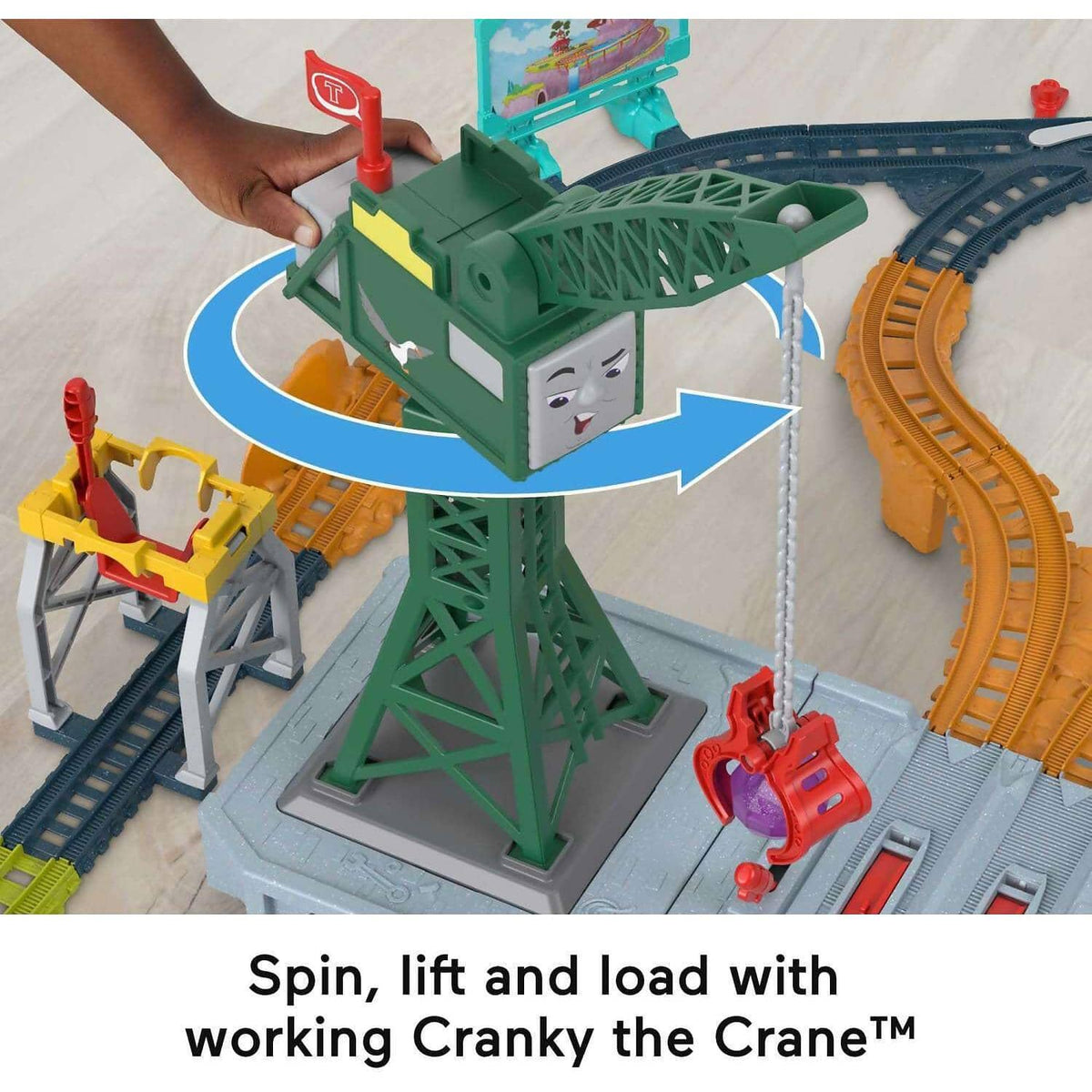 Fisher-Price - Thomas & Friends Talking Cranky Delivery Train Set With Songs Sounds & Phrases For Kids