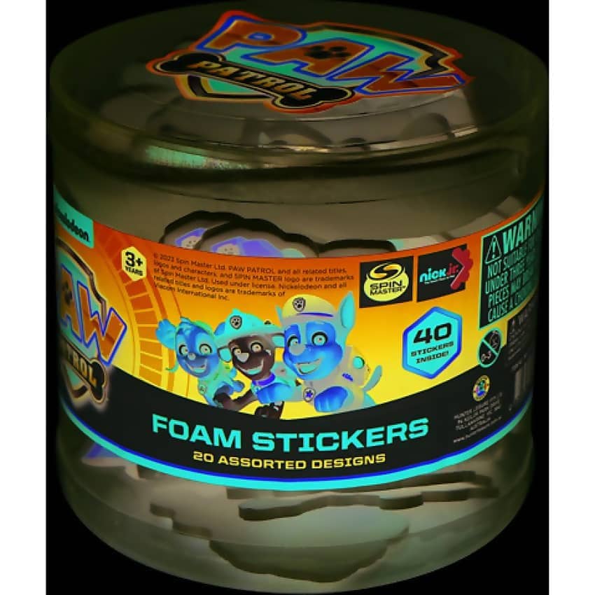 Paw Patrol - Foam Stickers 40 Pack