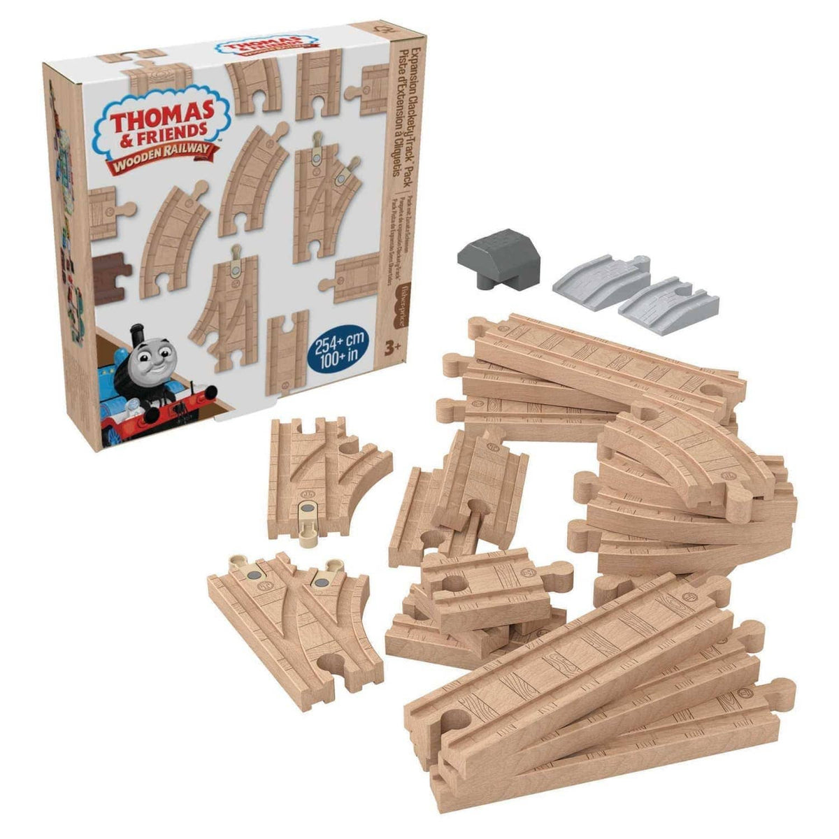 Thomas & Friends - Wooden Railway Expansion Clackety Track Pack Train Track Pack