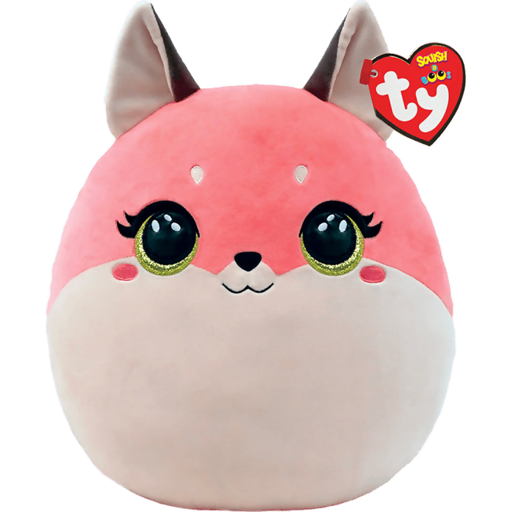 Ty - Squish-a-boos - Roxie The Pink Fox Medium 25cm - Squishy Beanies