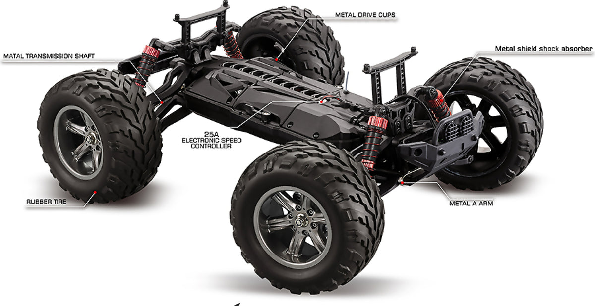 TORNADO RC 1:12 RADIO CONTROL TRUGGY RTR V2 RED